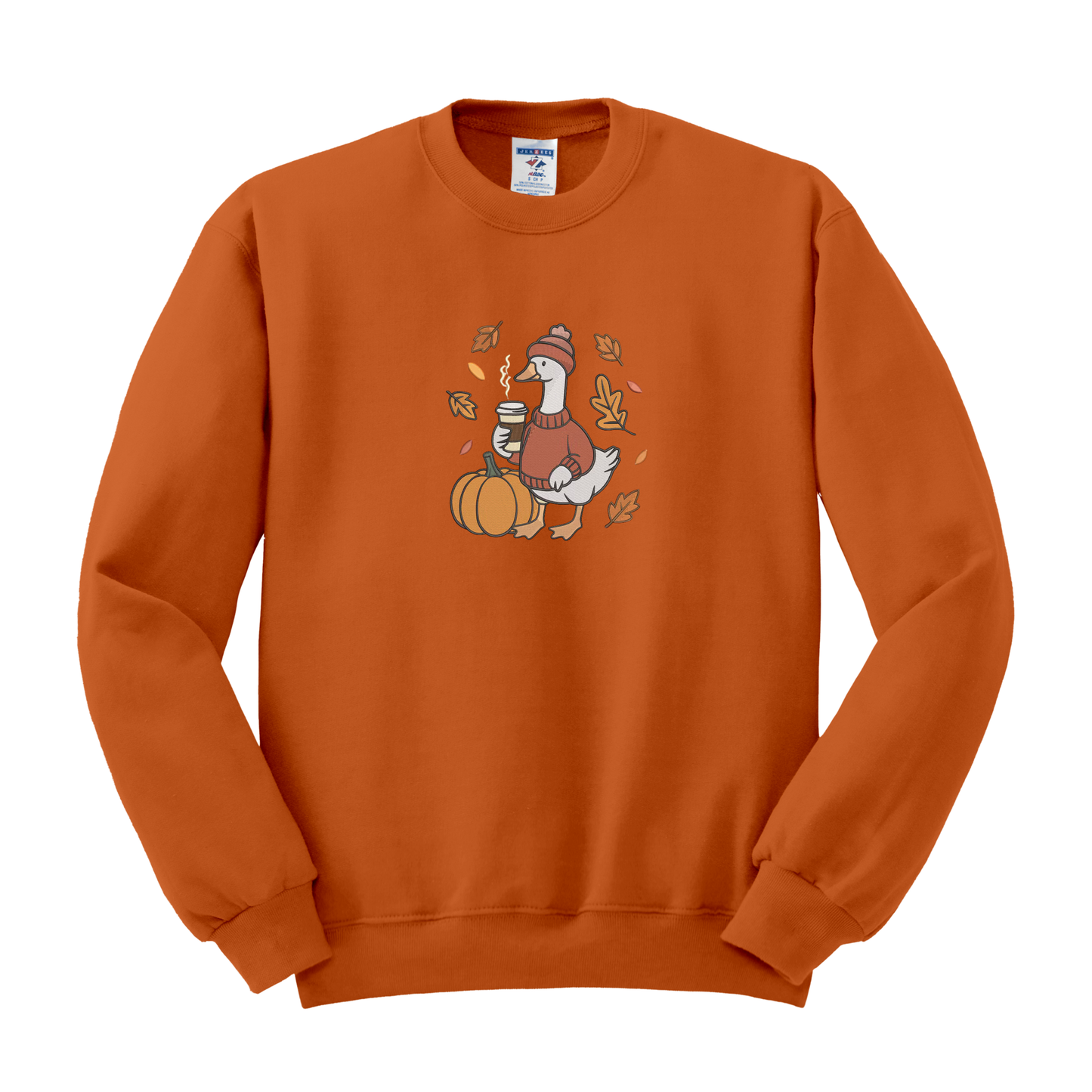 Cozy Goose Embroidered Crew