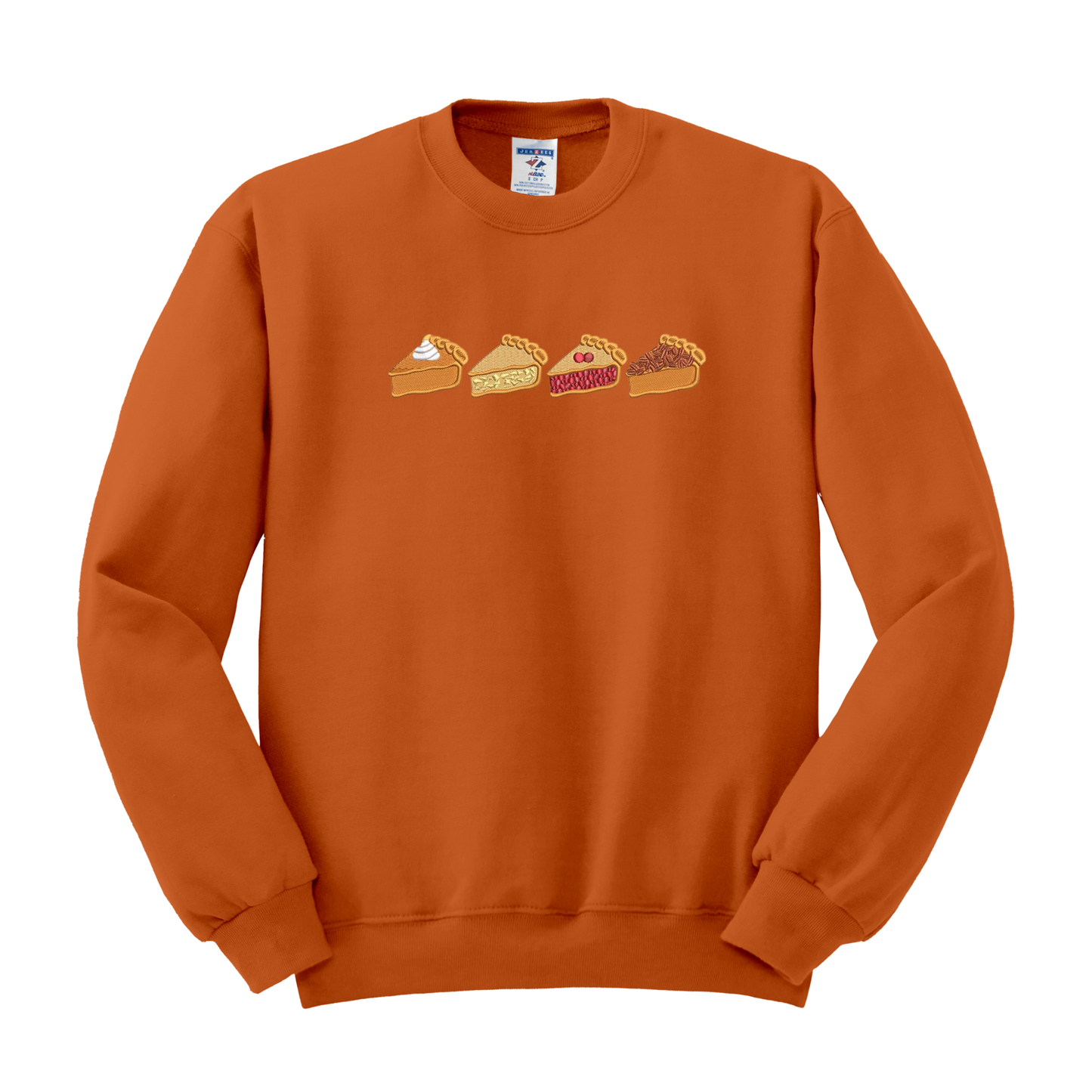 Pie Embroidered Crew