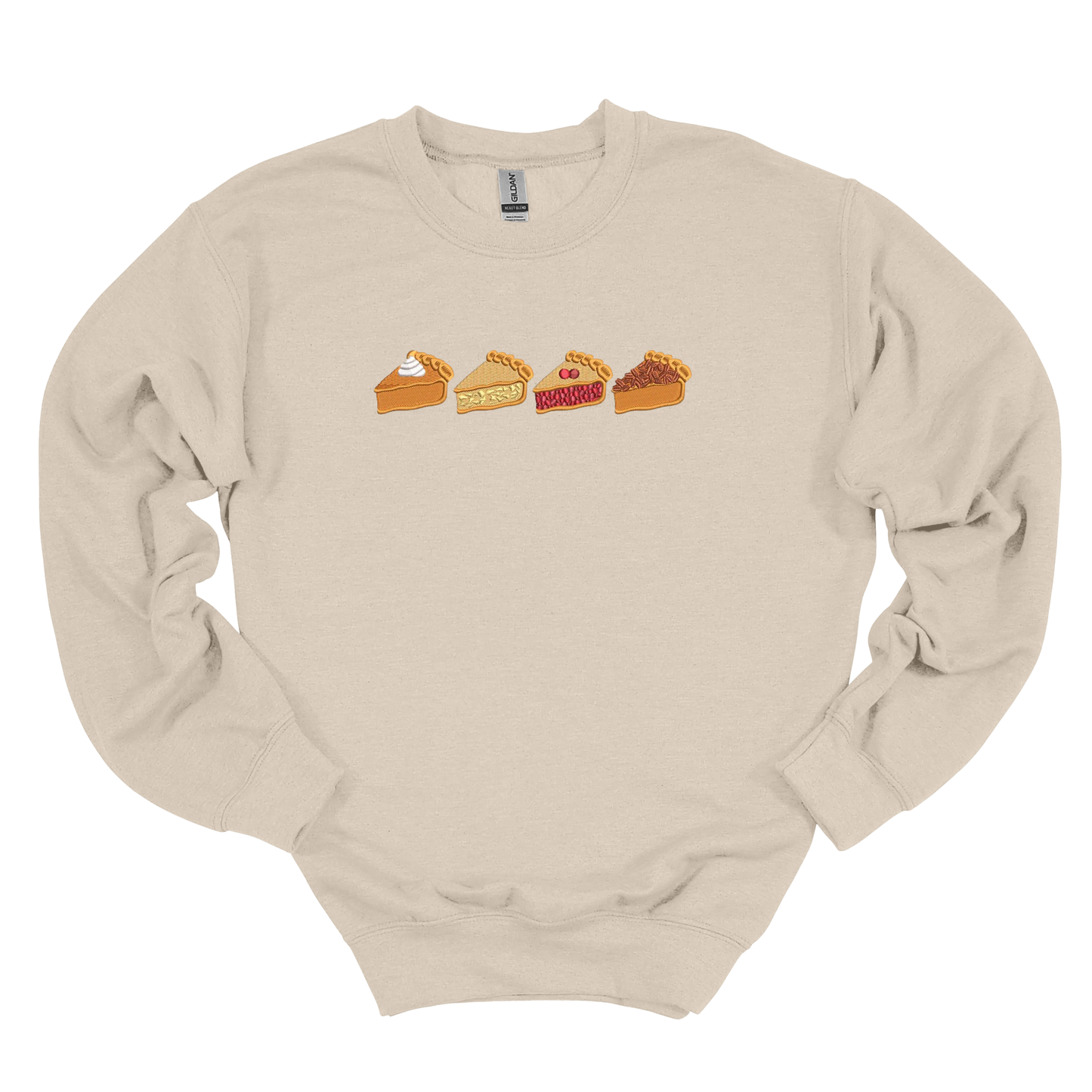 Pie Embroidered Crew