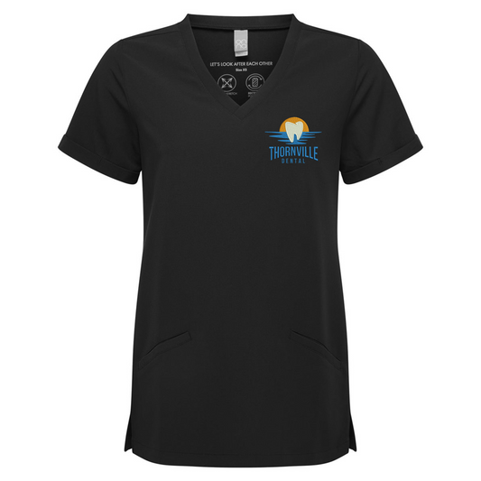 Thornville Dental Onna Invincible V-Neck Scrub Top(Women's)