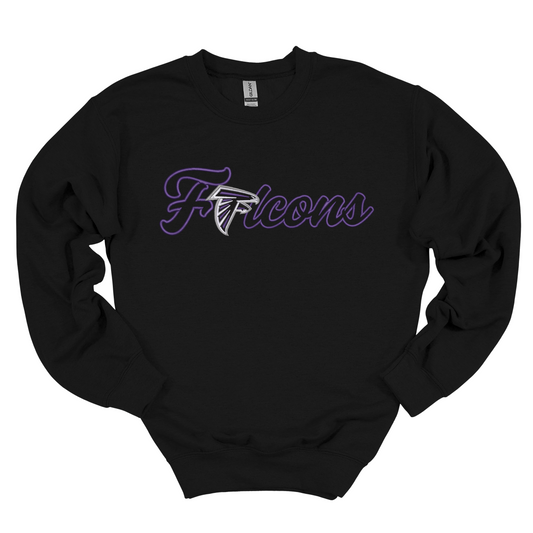 Falcons Embroidered Crewneck