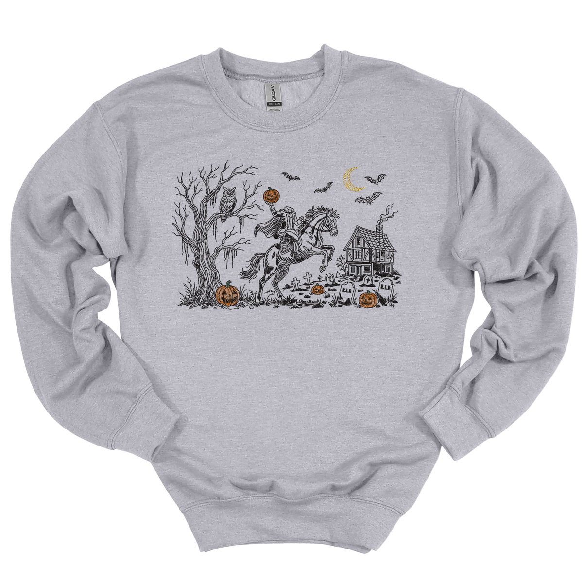 Headless Horseman Embroidered Crewneck