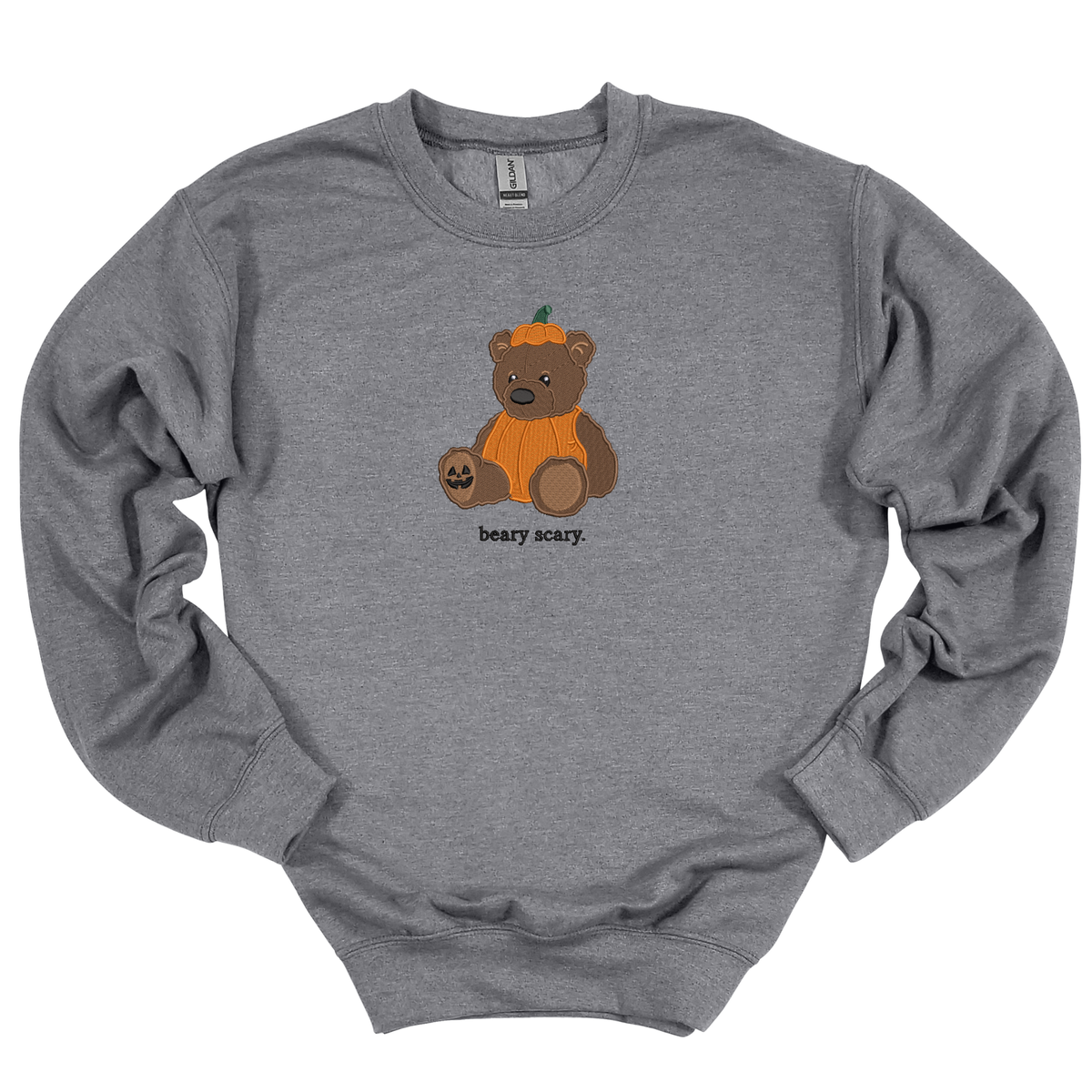 Beary Scary Embroidered Crewneck