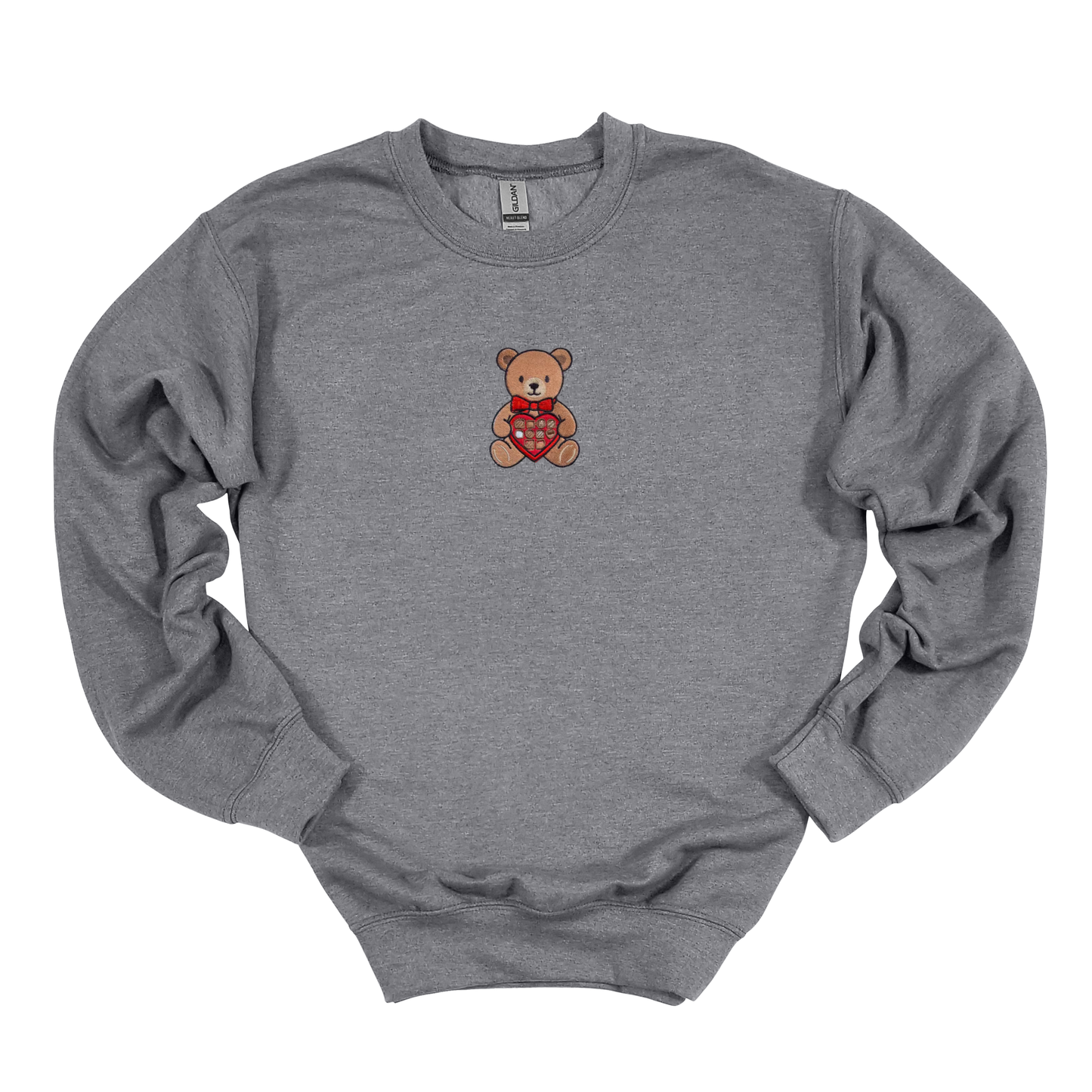 Chocolate Bear Embroidered Sweatshirt