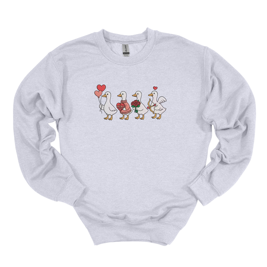 Lovely Goose Embroidered Sweatshirt
