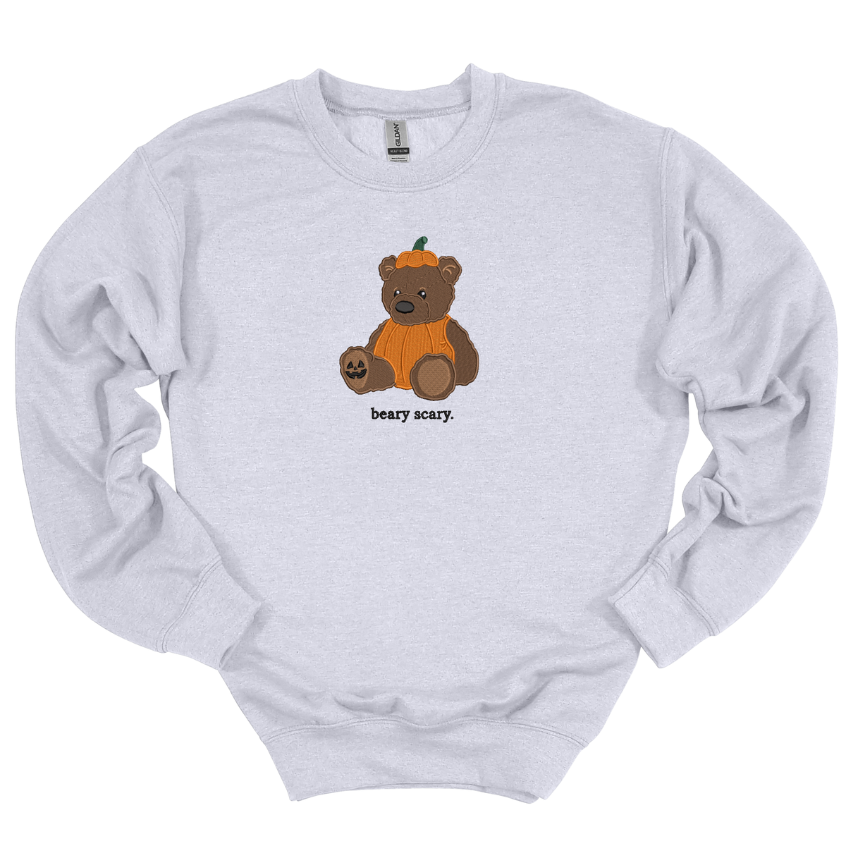 Beary Scary Embroidered Crewneck