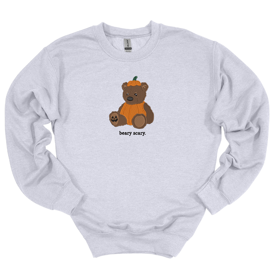 Beary Scary Embroidered Crewneck