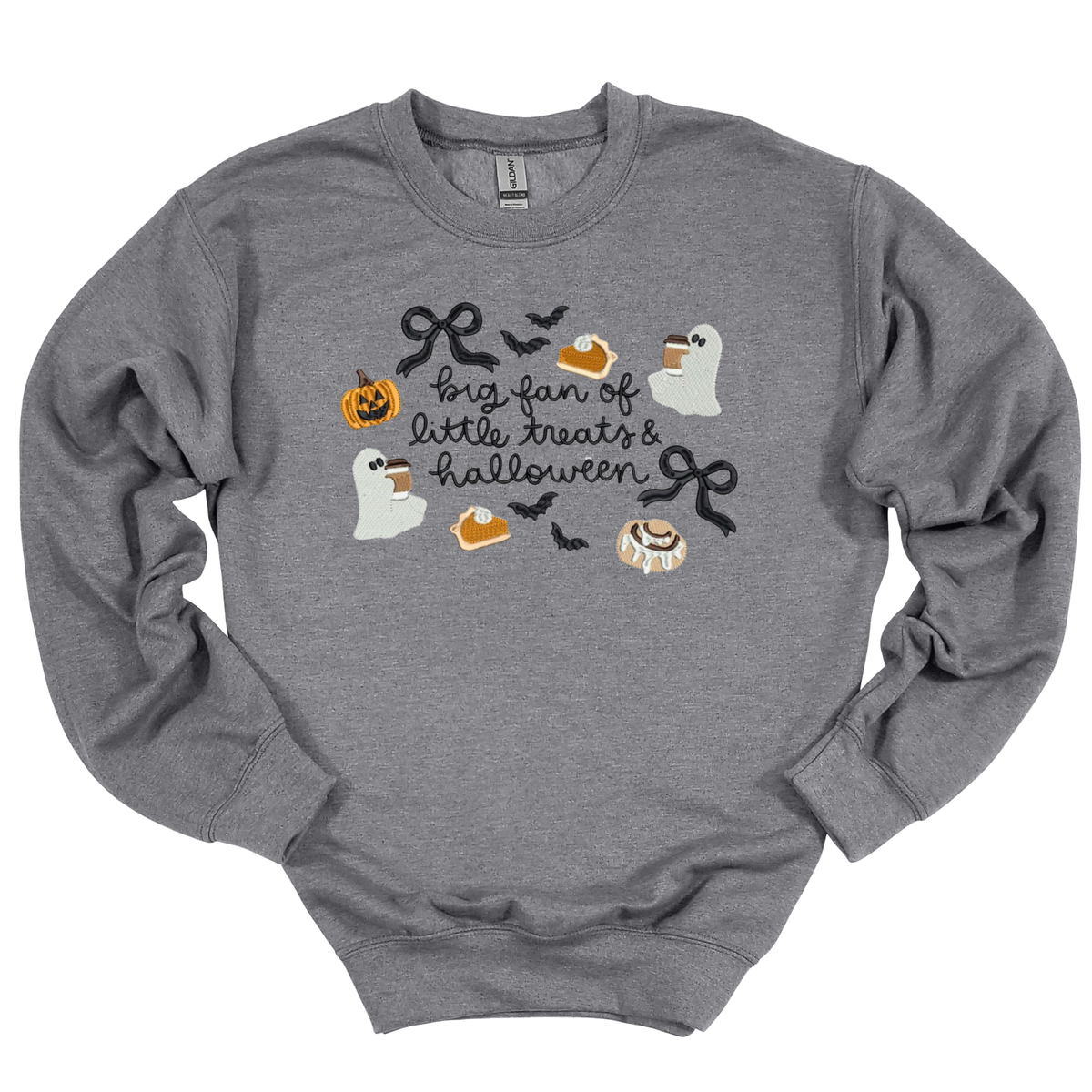 Little Treats & Halloween Embroidered Crewneck