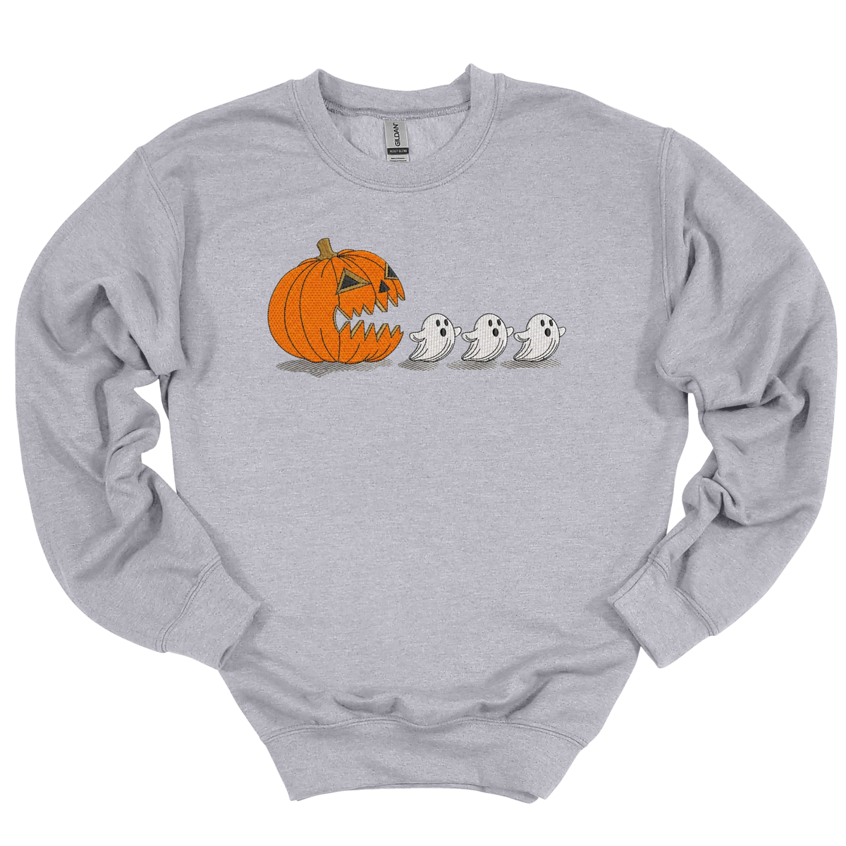 Hungry Pumpkin Embroidered Crewneck
