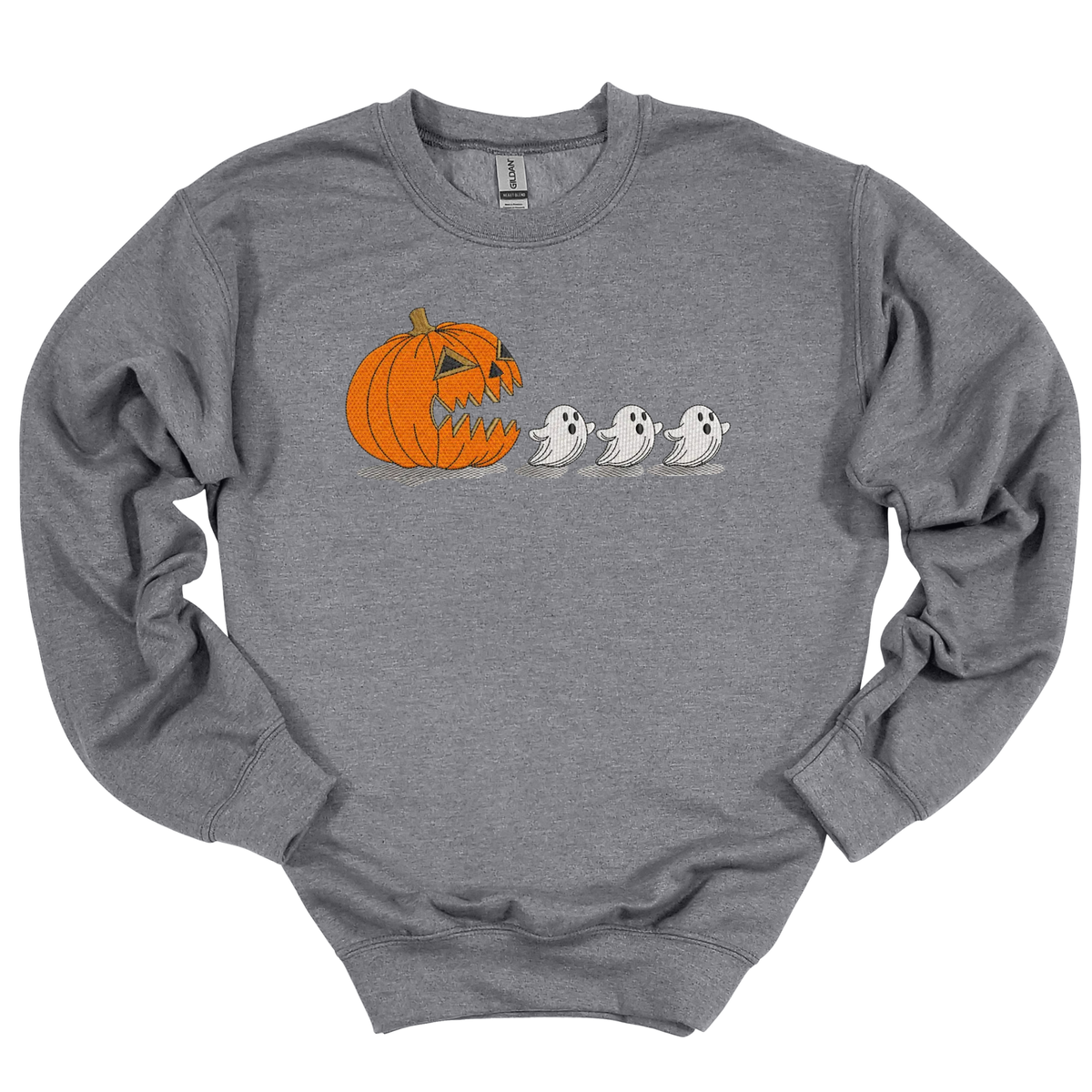 Hungry Pumpkin Embroidered Crewneck