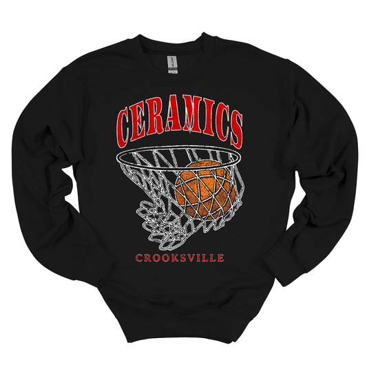 Vintage Ceramics Basketball Sweatshirt