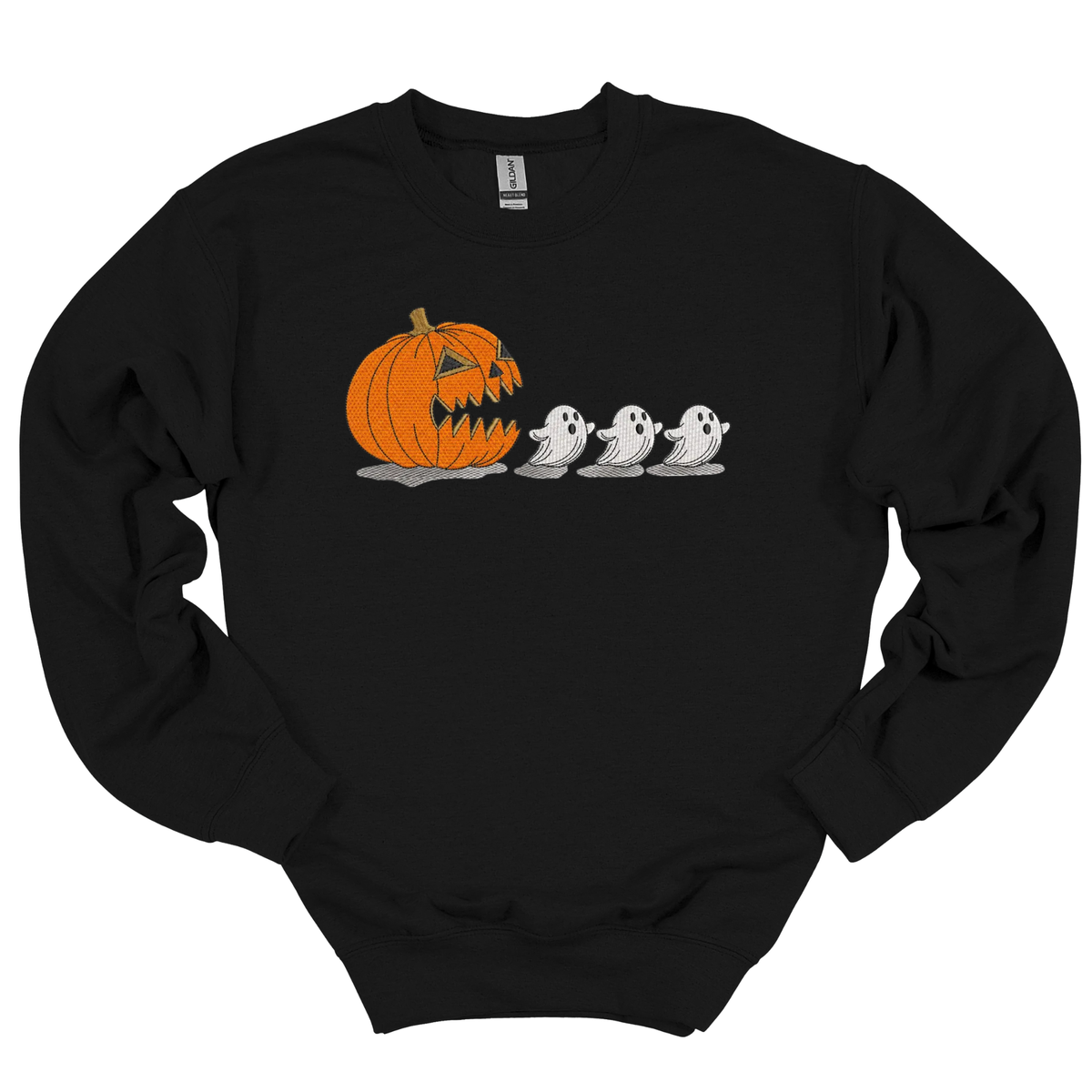Hungry Pumpkin Embroidered Crewneck
