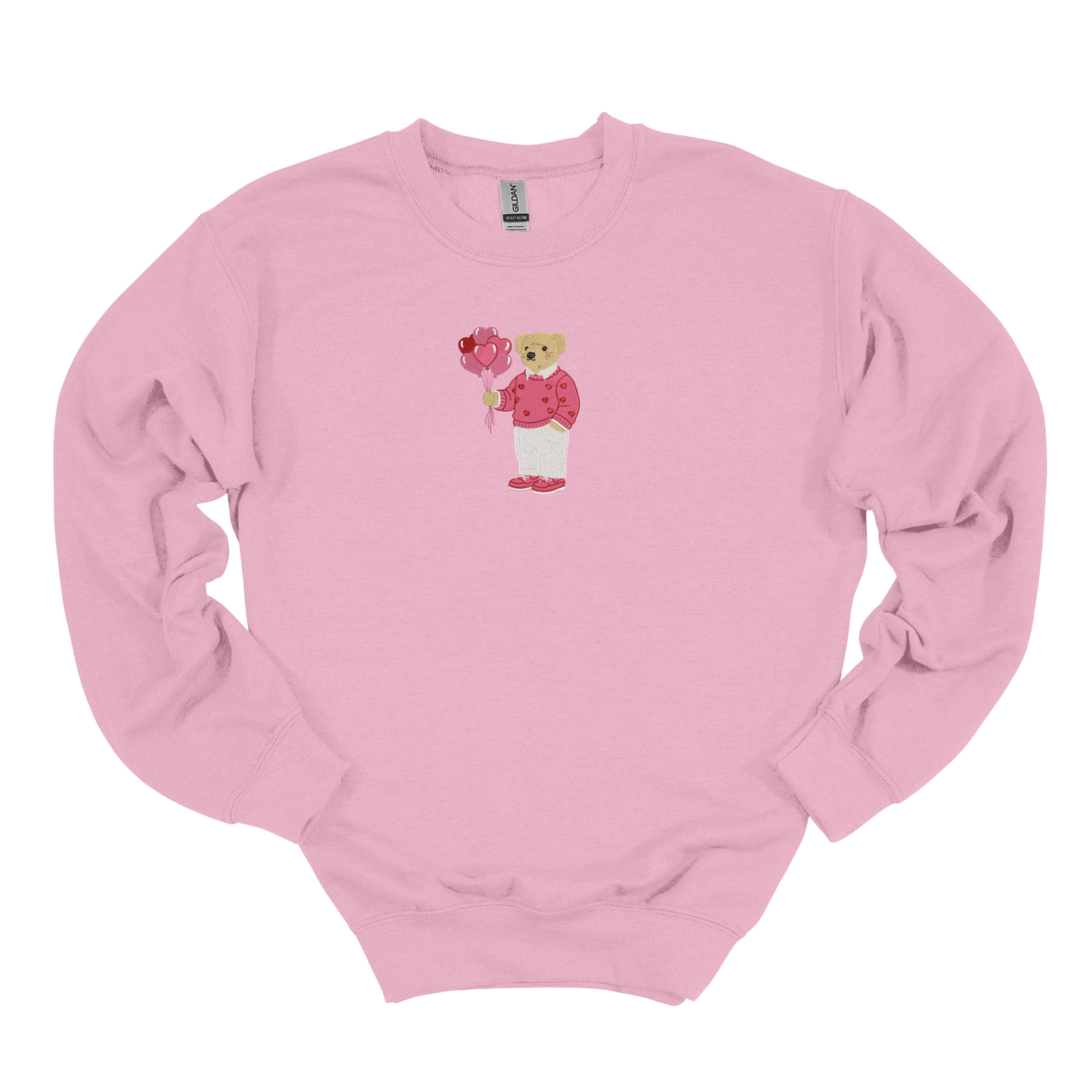 Balloon Bear Embroidered Sweatshirt