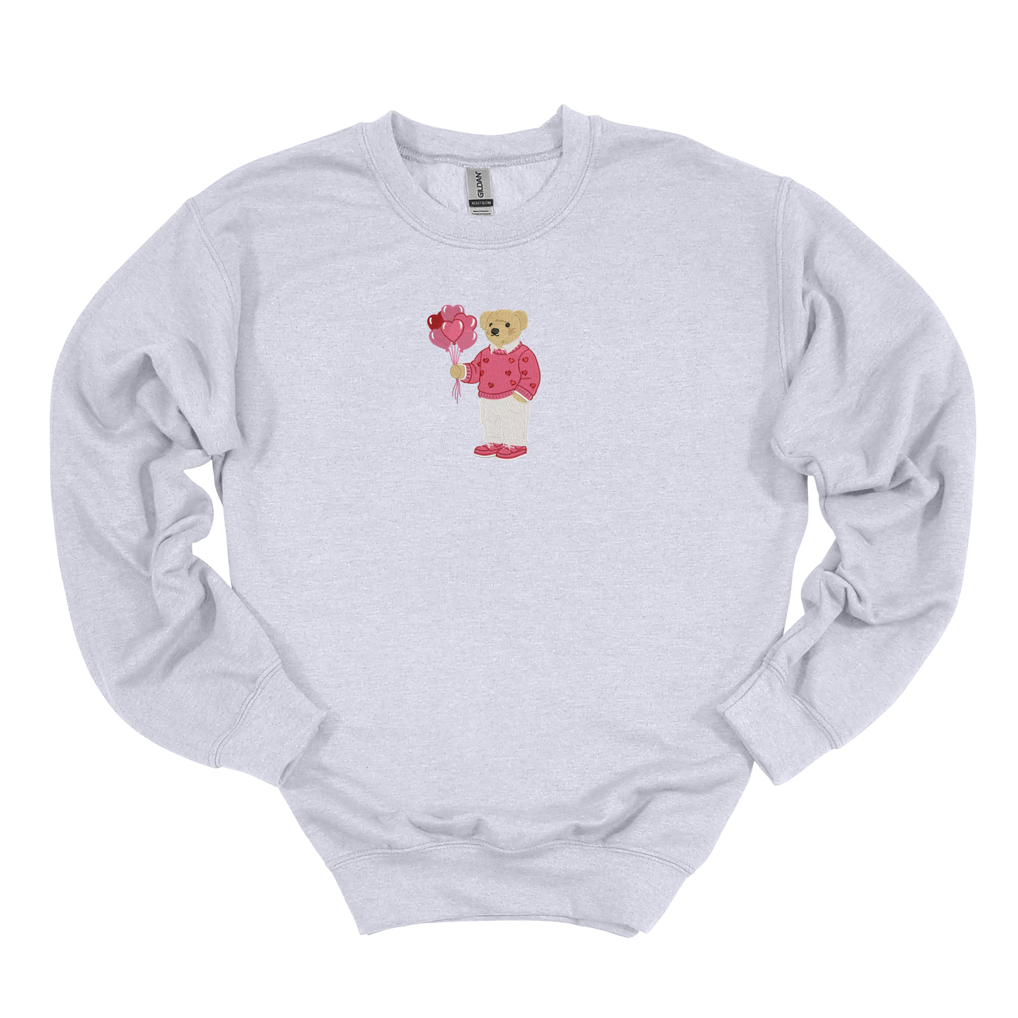 Balloon Bear Embroidered Sweatshirt