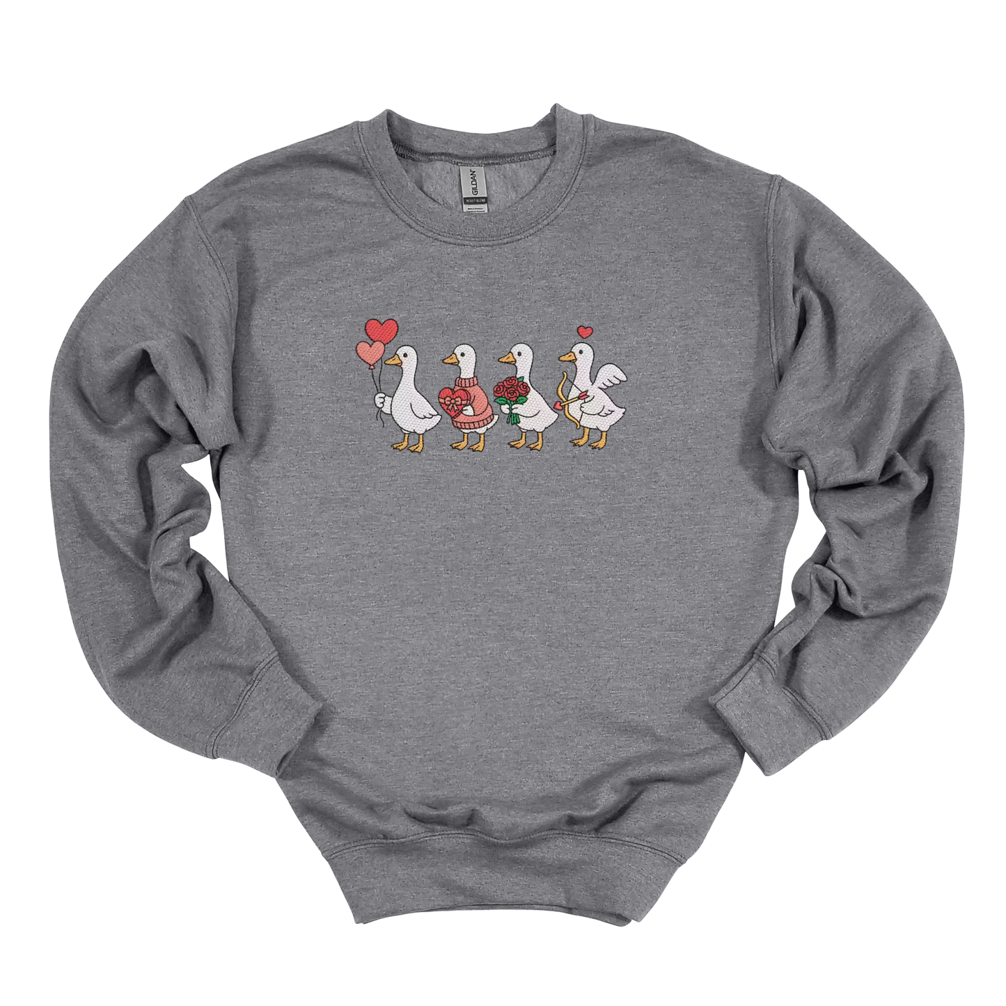 Lovely Goose Embroidered Sweatshirt