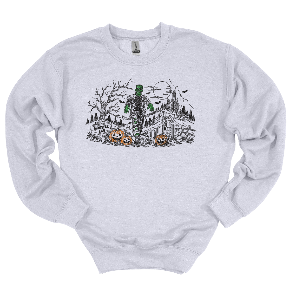Monster Lab Embroidered Crewneck
