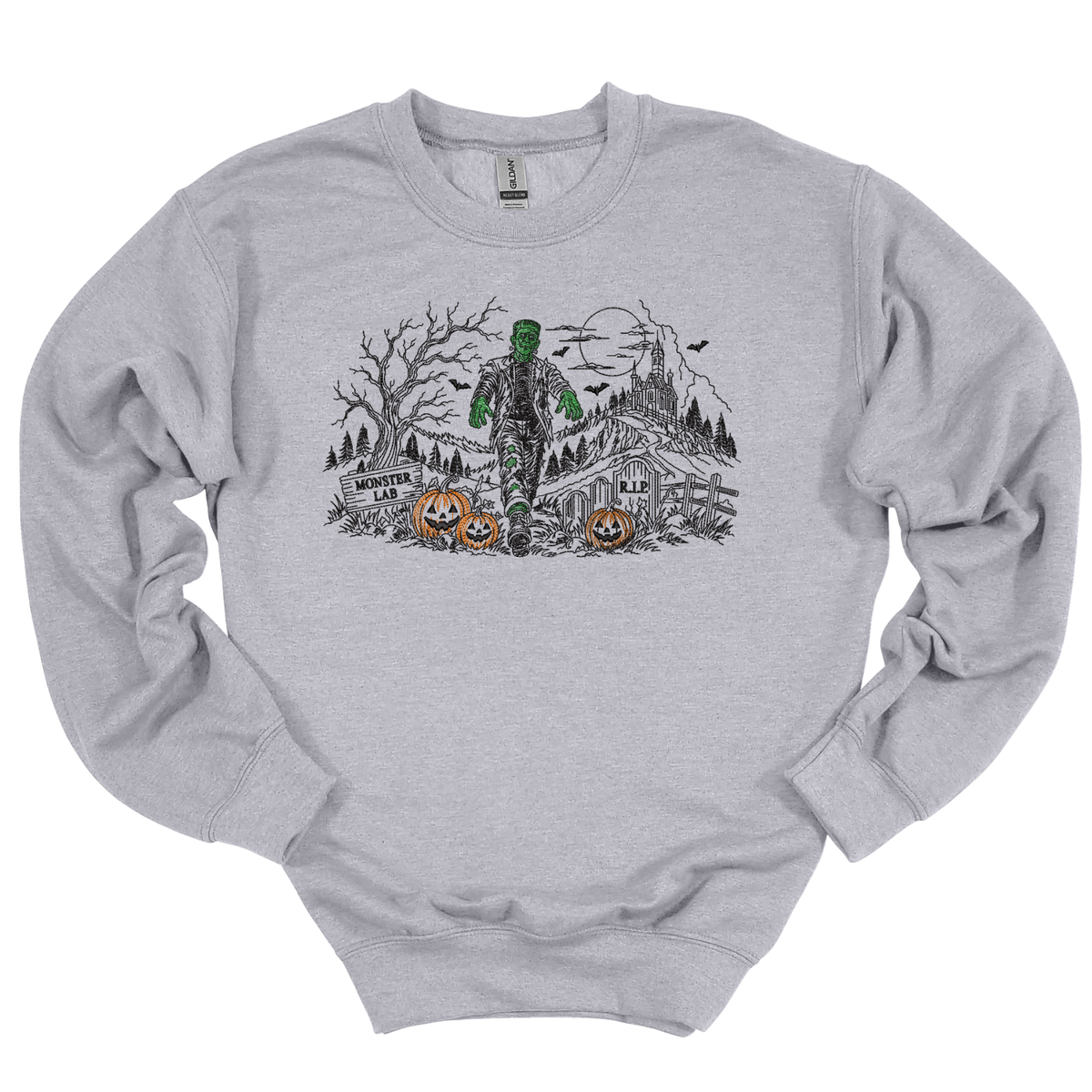 Monster Lab Embroidered Crewneck
