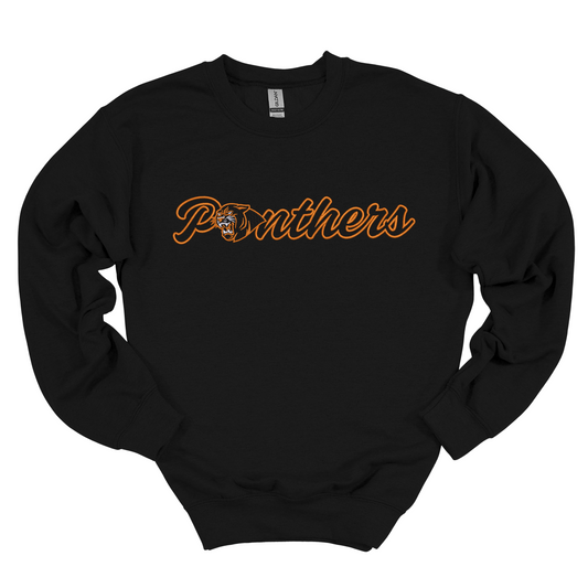 Panthers Embroidered Crewneck