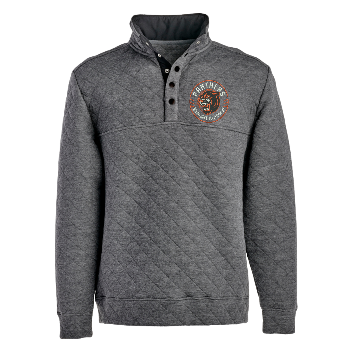 Quilted Snap Pullover