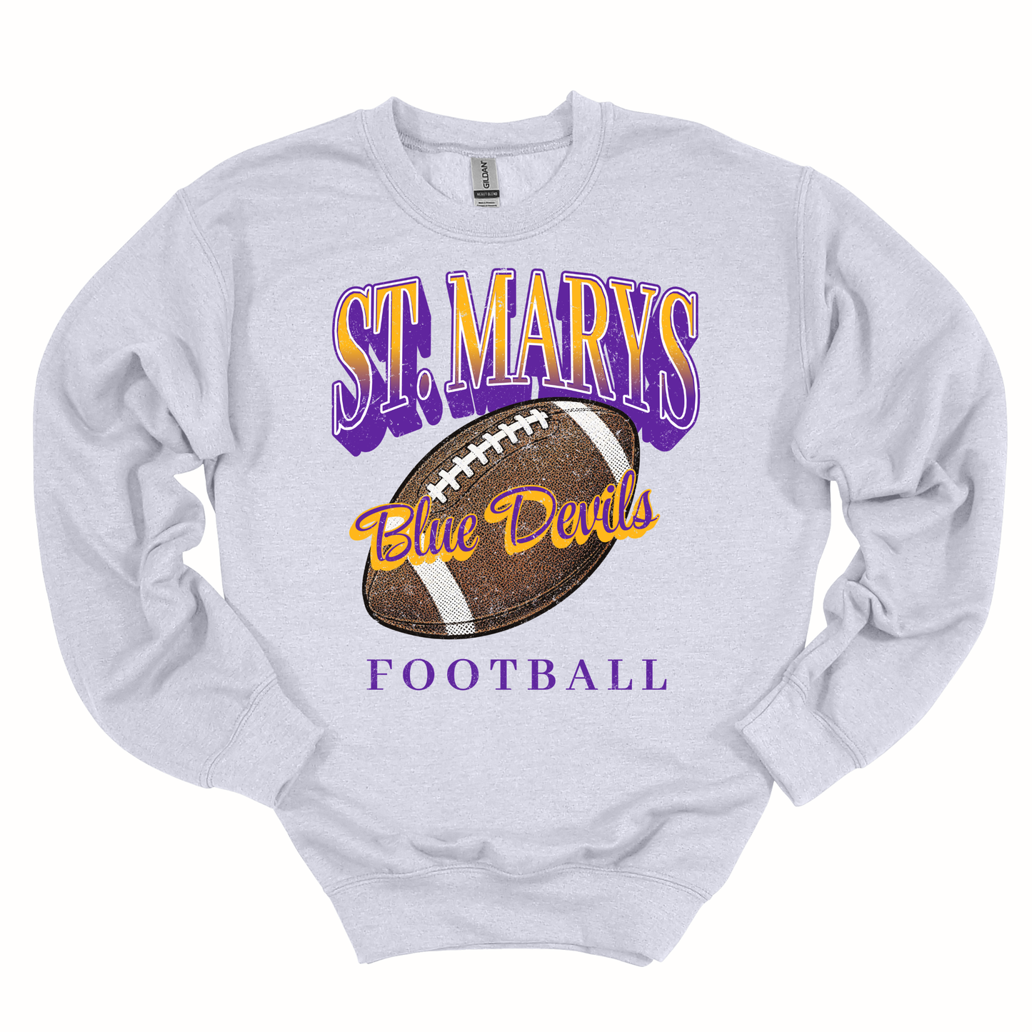 Vintage Blue Devils Football Sweatshirt