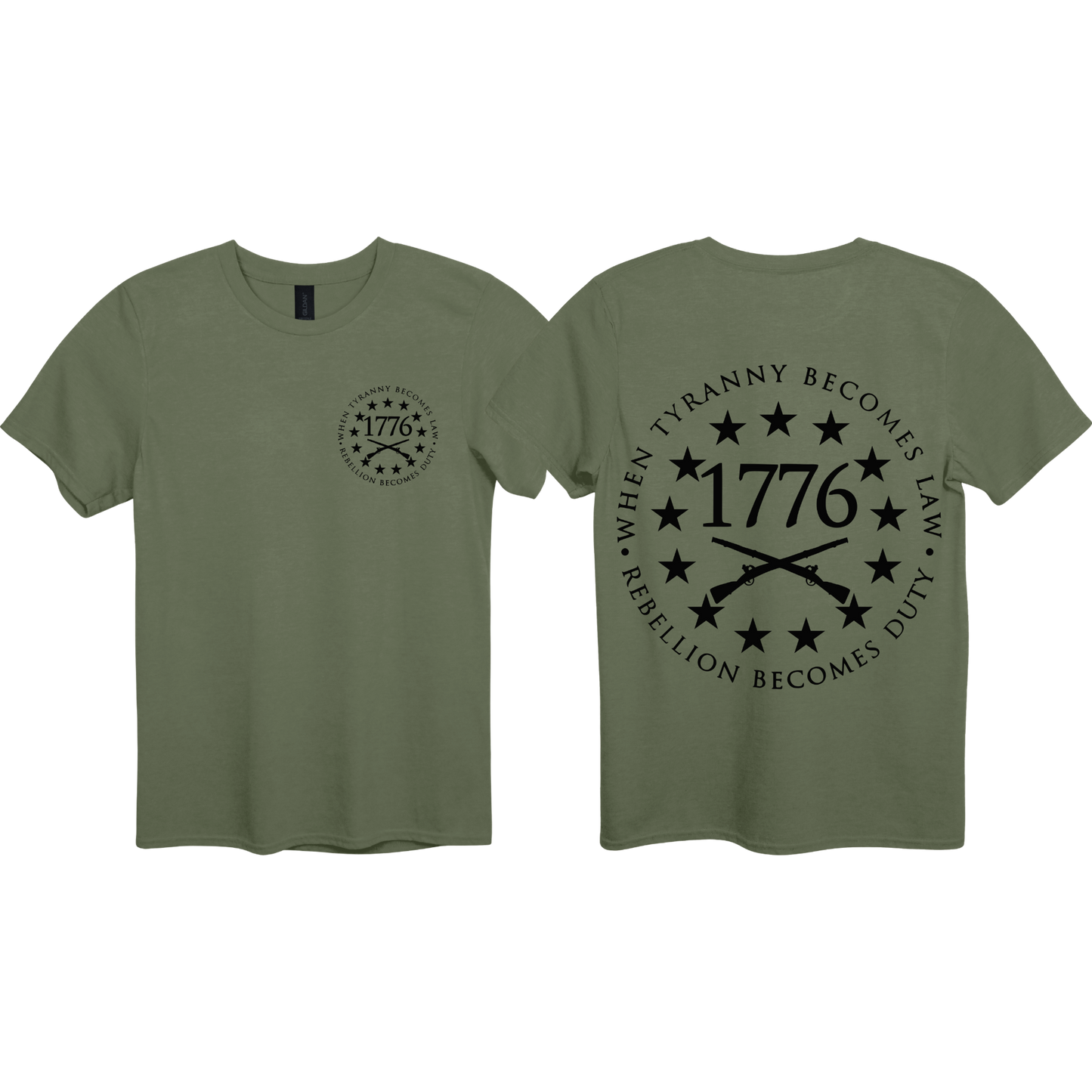 T-shirt - 1776 Rebellion Becomes Duty