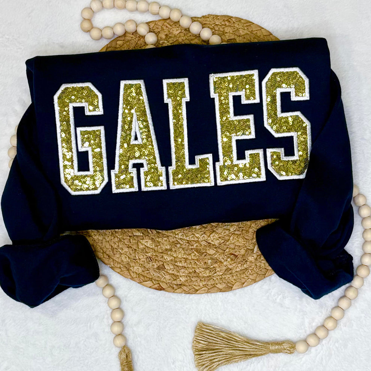 Gales Sequin Embroidered Sweatshirt